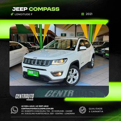 JEEP COMPASS 2.0 16V FLEX LONGITUDE AUTOMÁTICO JEEP COMPASS 2.0 16V FLEX LONGITUDE AUTOMÁTICO
